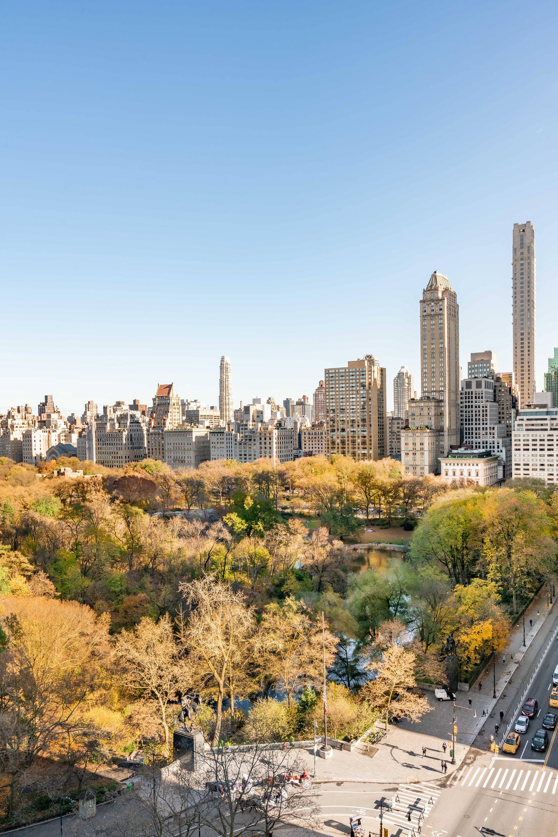 This fantastic apartment has the most outdoor space on Central Park South.