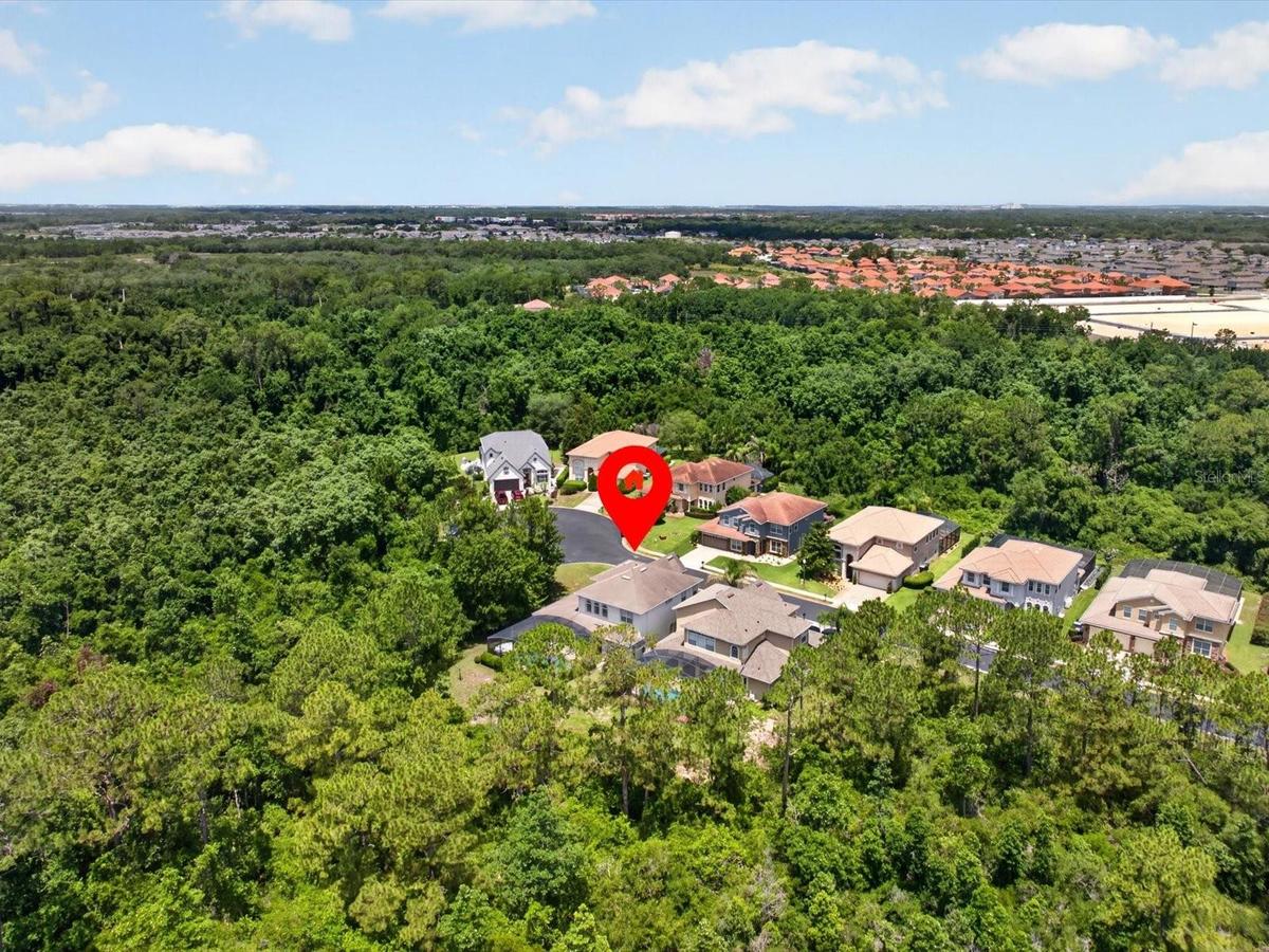 Aerial view of 561 Harriswood Court