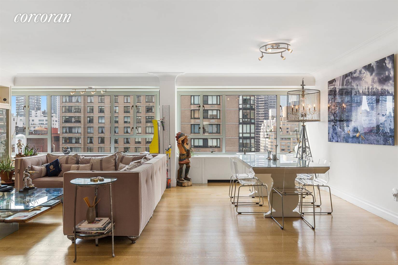 A very unique three bedroom, three bath condominium at the luxurious sought after Manhattan House in the preferred A Section.