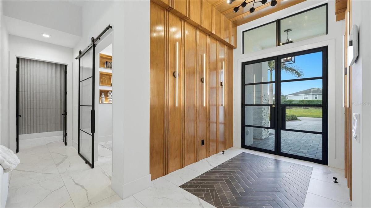 Custom wood paneling