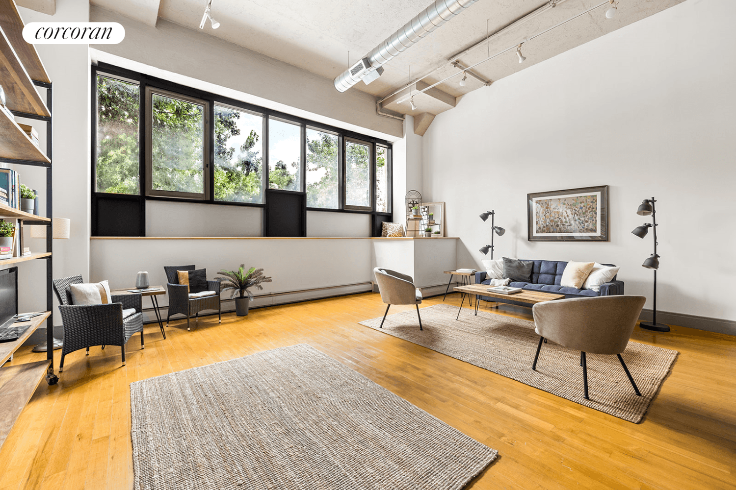 LARGE, LIGHT, LOFTY ! Nearly 1000 sq ft of beautiful living space in this very special bi level NEWSWALK loft.