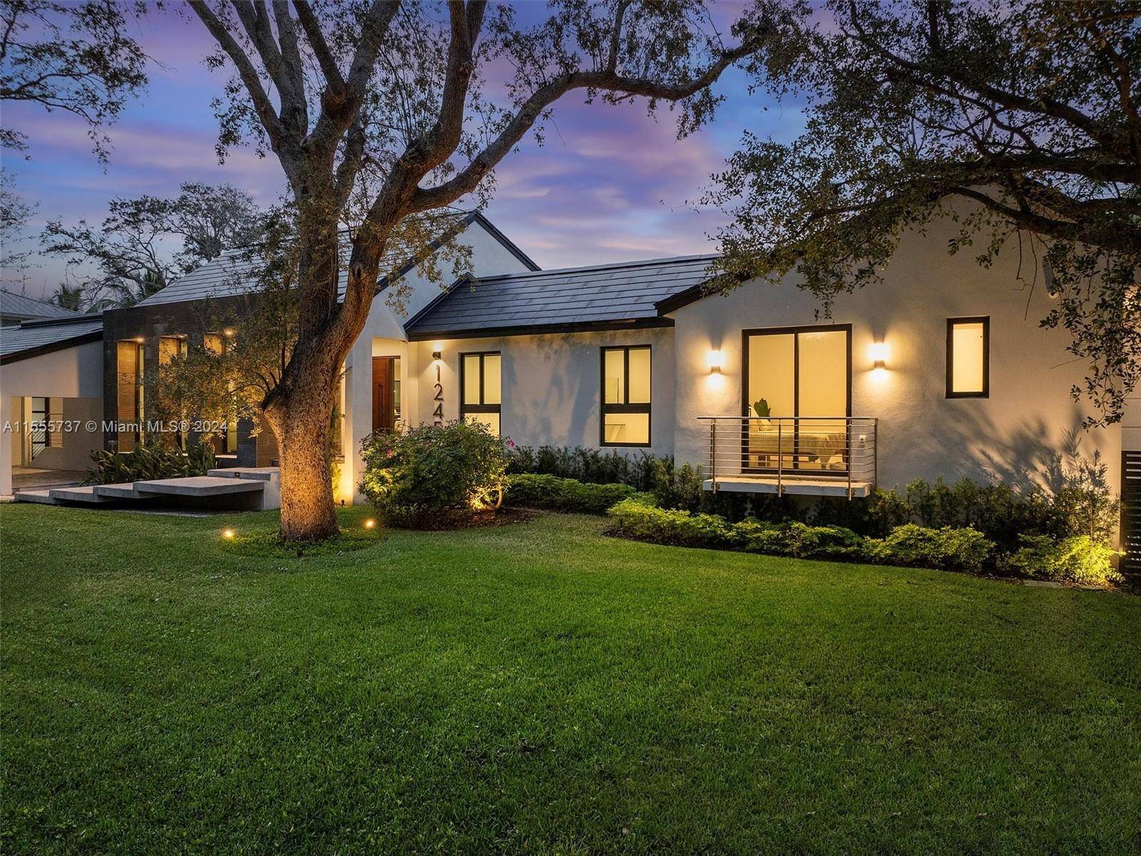 A newly built extraordinary Miami Shores listing east of Biscayne Blvd sits on an expansive 18k sq ft triple lot.