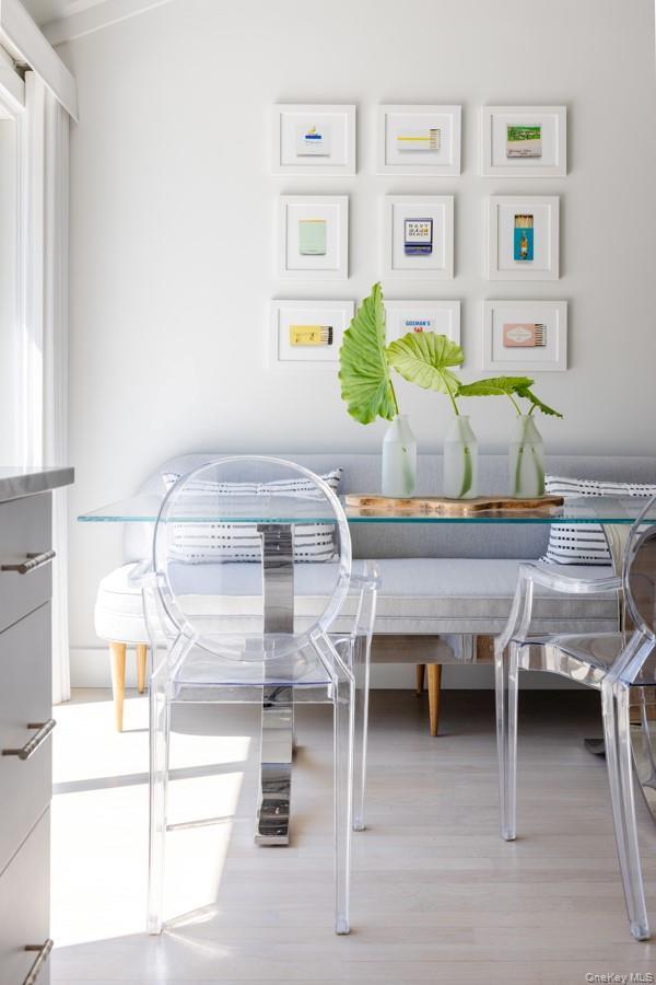 Glass Table And Chairs Off Kitchen Perfect For Dining.