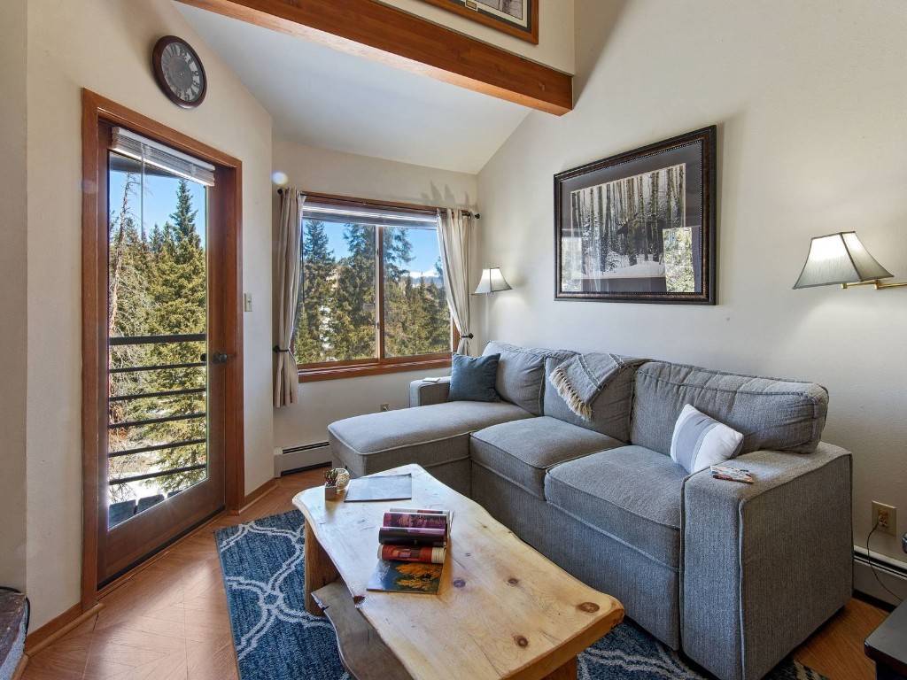 This cozy 1 bed, 1 bath, 472 sqft lofted condo is located in Buffalo Ridge, nestled within the Wildernest neighborhood of Silverthorne.