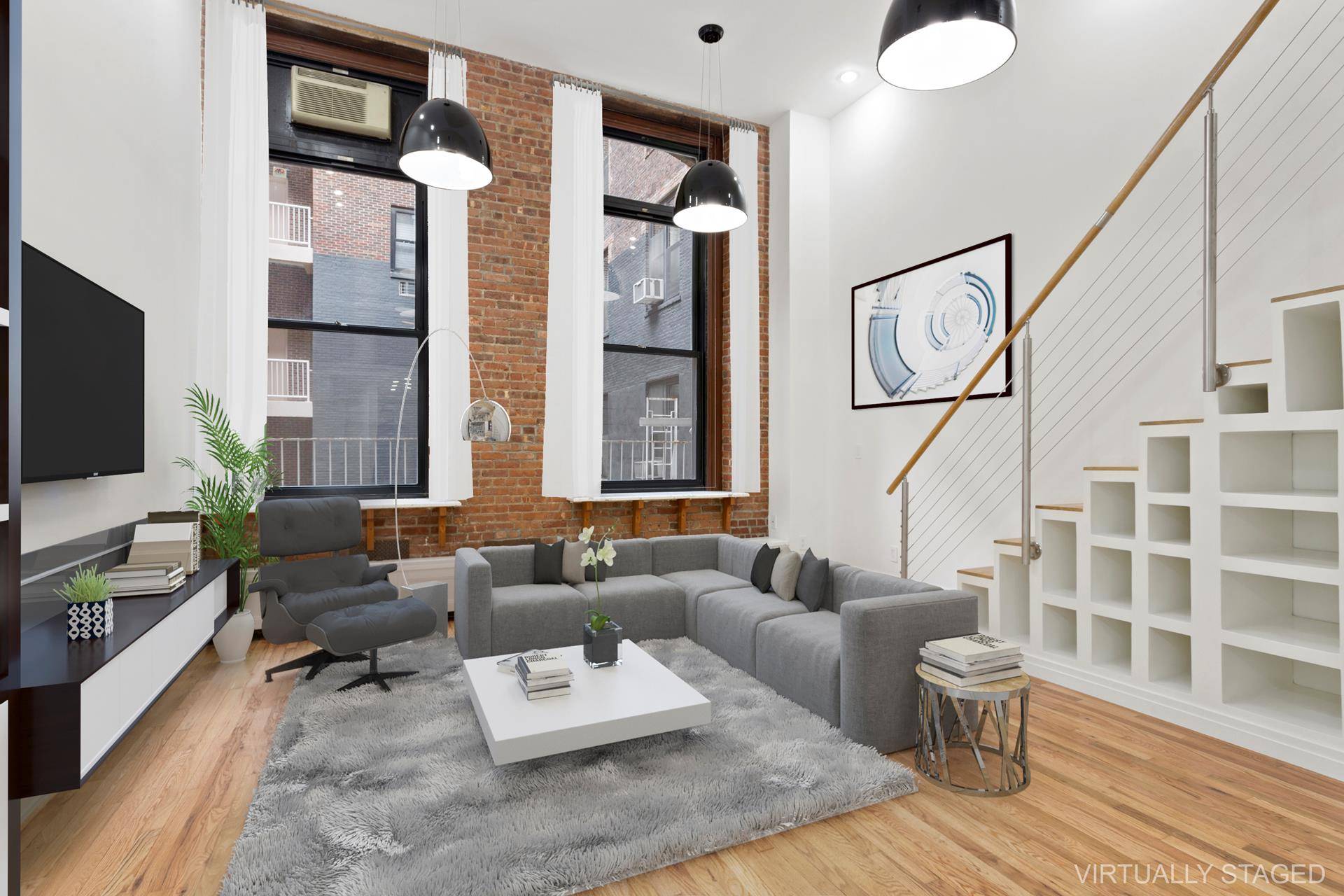 ACCEPTED OFFER You'll love coming home to this mint condition, gut renovated, one bedroom duplex loft with soaring 16 foot ceilings in one of the most sought after luxury buildings ...