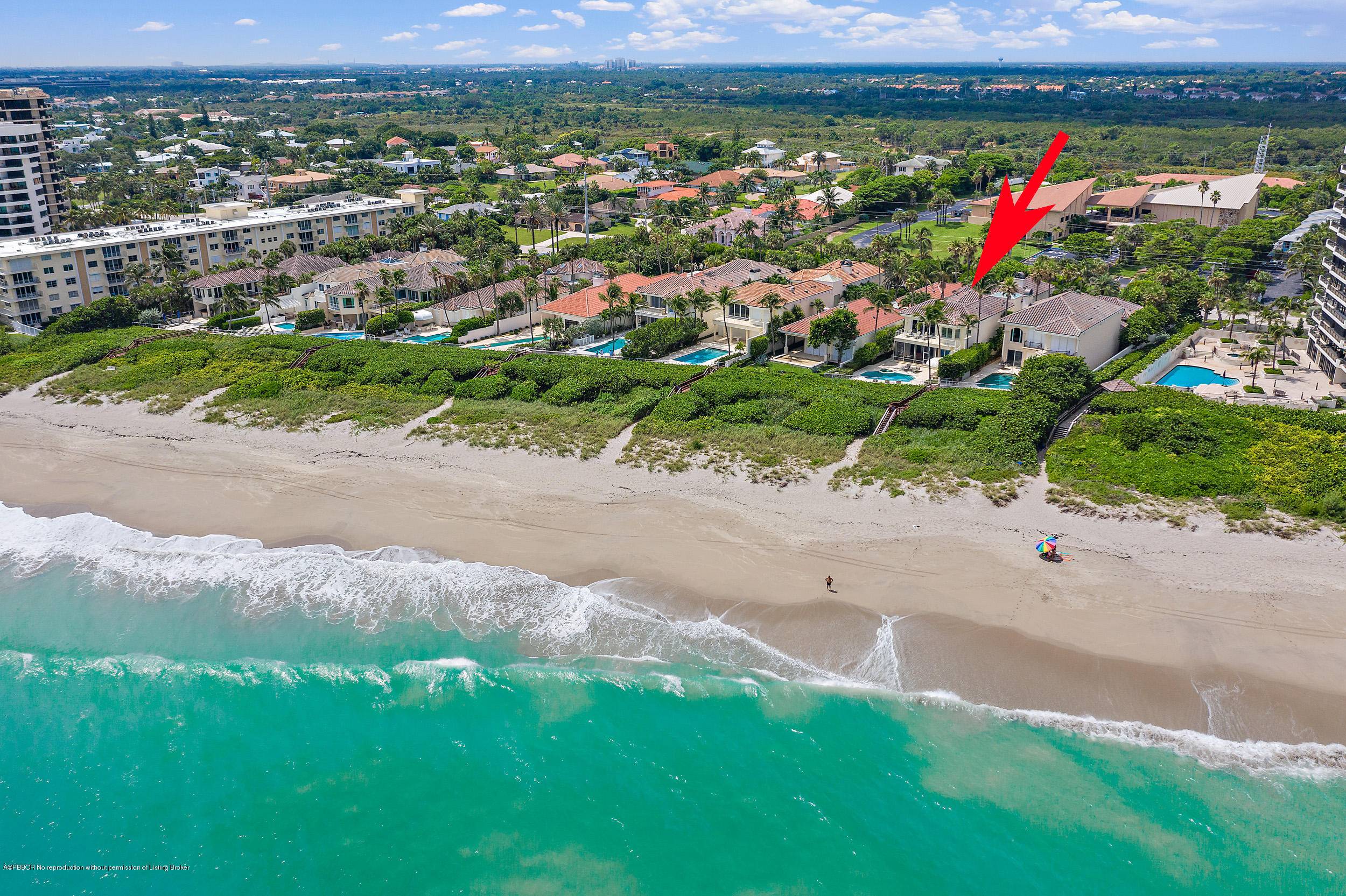 Direct oceanfront home with private beach access in coveted Juno Beach !