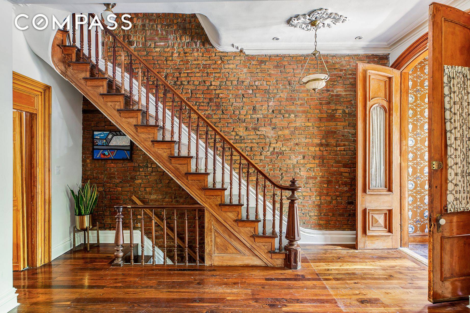 Stunning federal style two family townhouse being used as a one family in Clinton Hill.