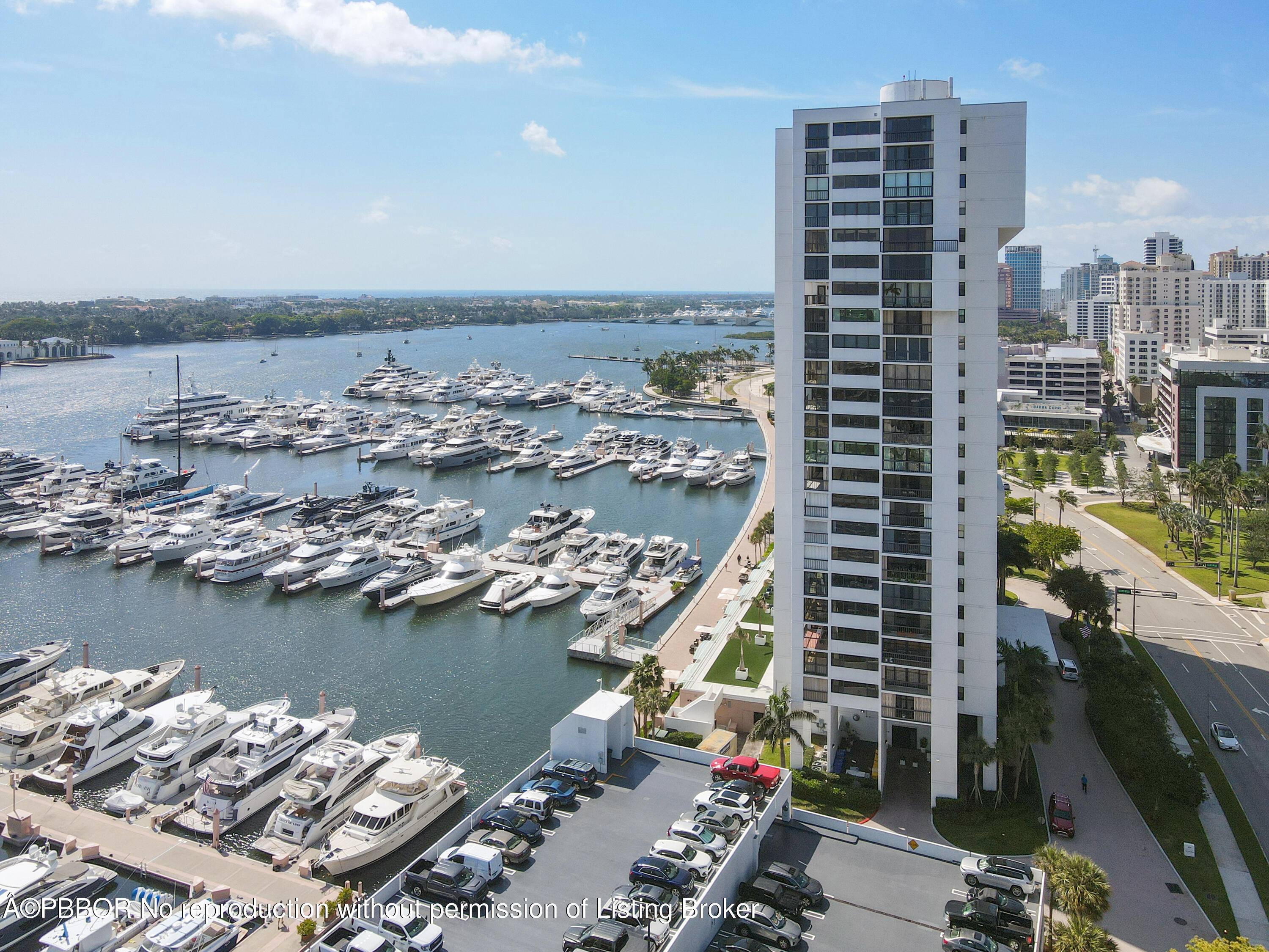 Beautifully renovated 2 Bedroom 2 Bath unit with spectacular views of the Intracoastal, Ocean, and Palm Beach.
