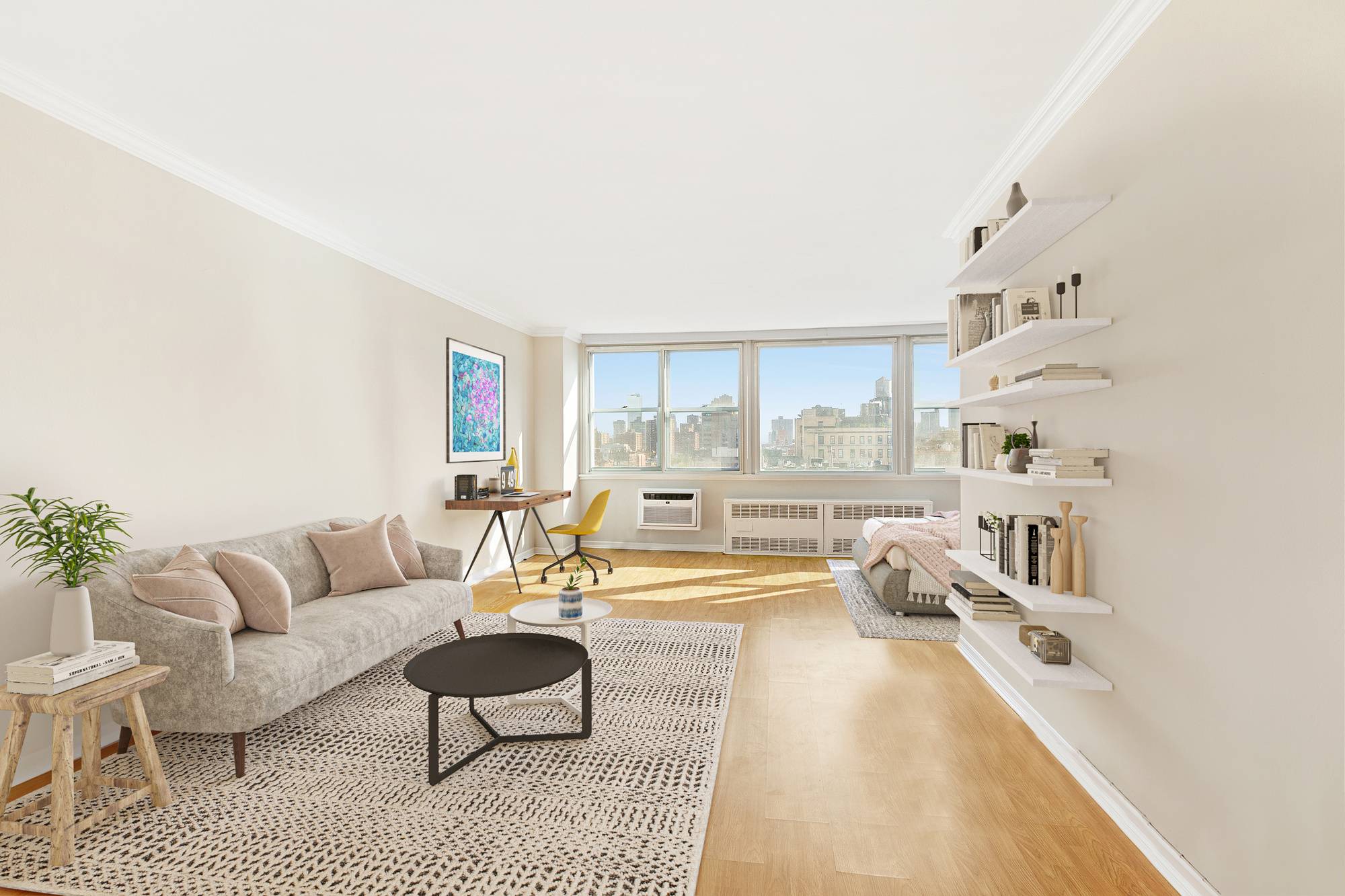 The VIEW ! Apartment 9F is an alcove studio with the best view on the market in the Village !
