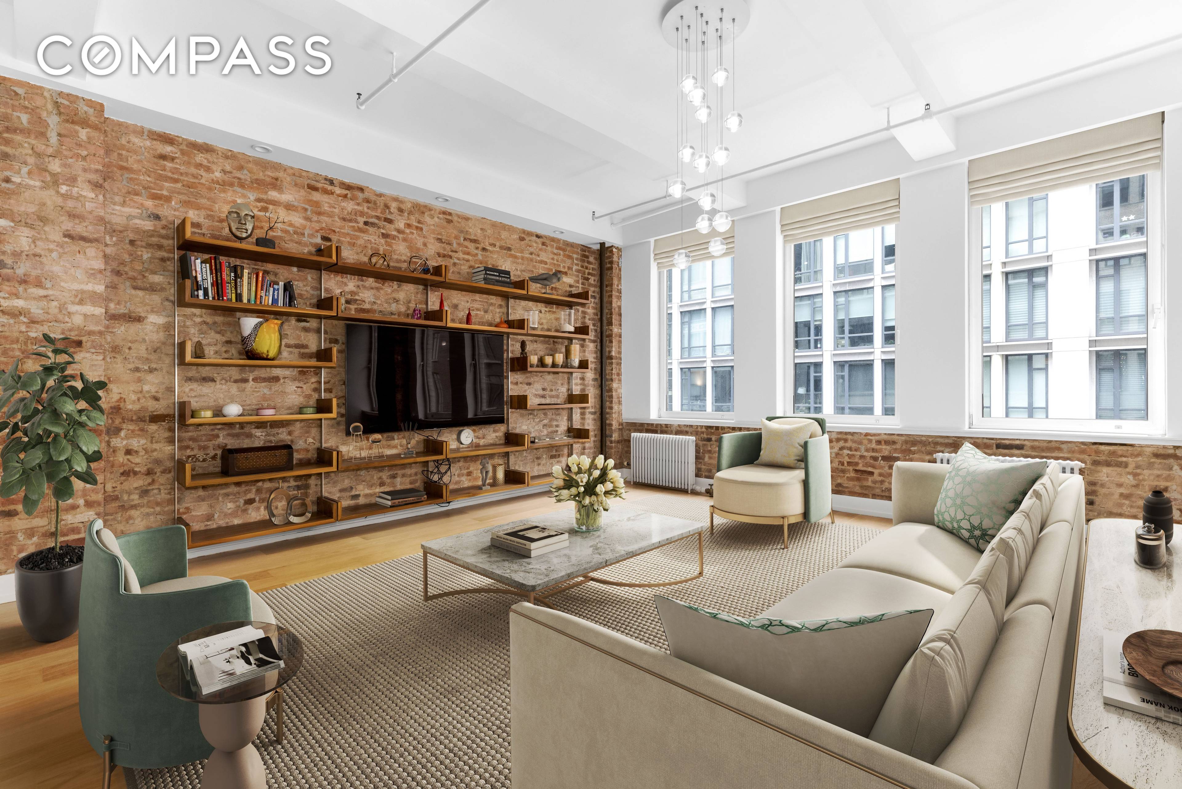 Rarely available This is a full floor, private key locked elevator loft, in the highly sought after Chelsea Condo, The Stanwick at 132 West 22nd Street.