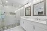 Primary dbl vanity and shower