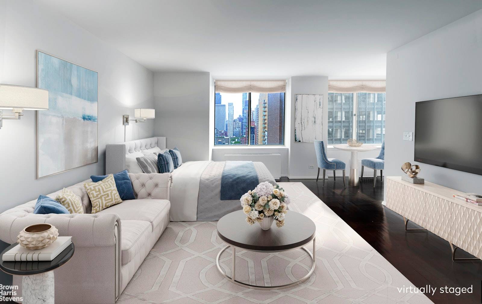 A pretty studio located in the club at Turtle Bay Condominium on East 47th Street.