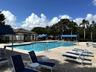 Community Pool with two canopied shady areas
