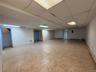 Basement with a paneled ceiling