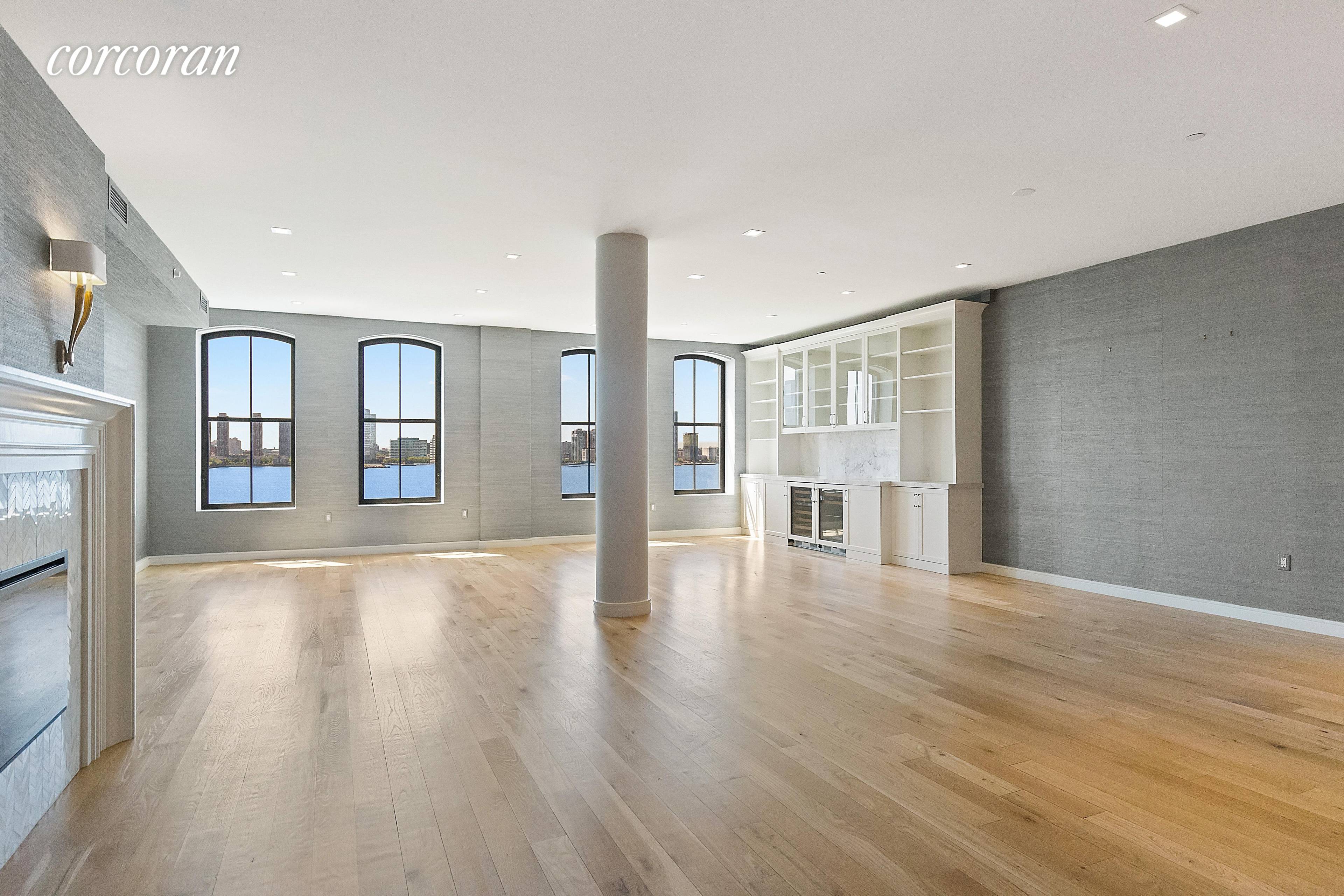Prime TriBeCa Direct 24 Hour Doorman Loft Living Direct River Views This newly built apartment is enormous.