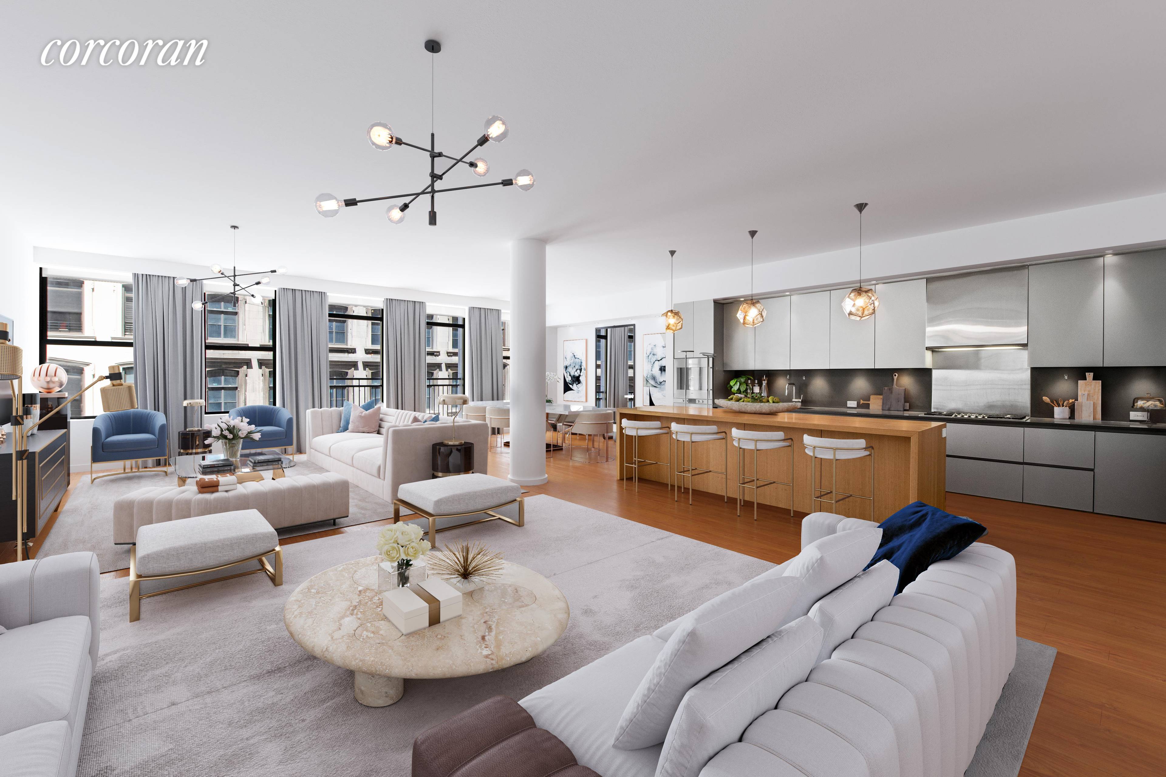 Own a rare Tribeca Loft with private landing and private self parking garage.