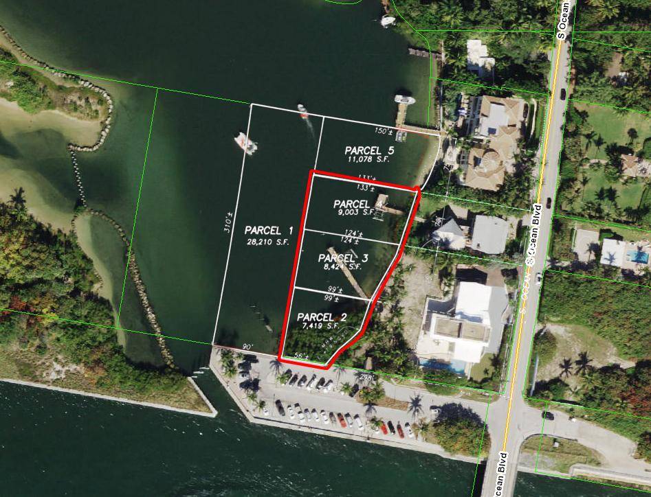 Comprised of 3 FEE SIMPLE privately owned water lots located west of 4000 4020 S.