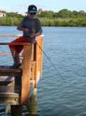 The fishing pier offers fun for all ages that enjoy fishing.