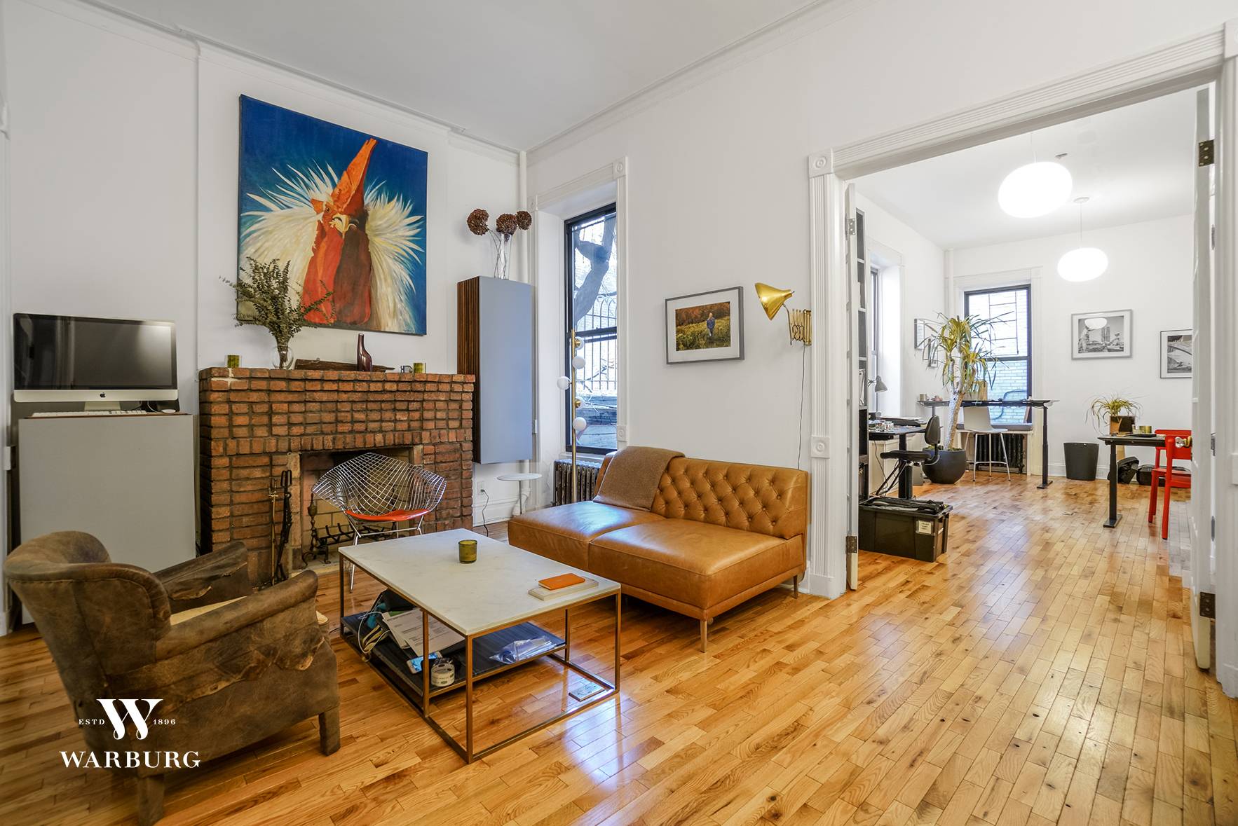 June 1, 2019 occupancy. Large, renovated one bedroom apartment with 12ft ceilings that can be used as a live work space.
