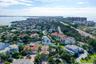 Sweeping aerial view of the canal with a southern exposure