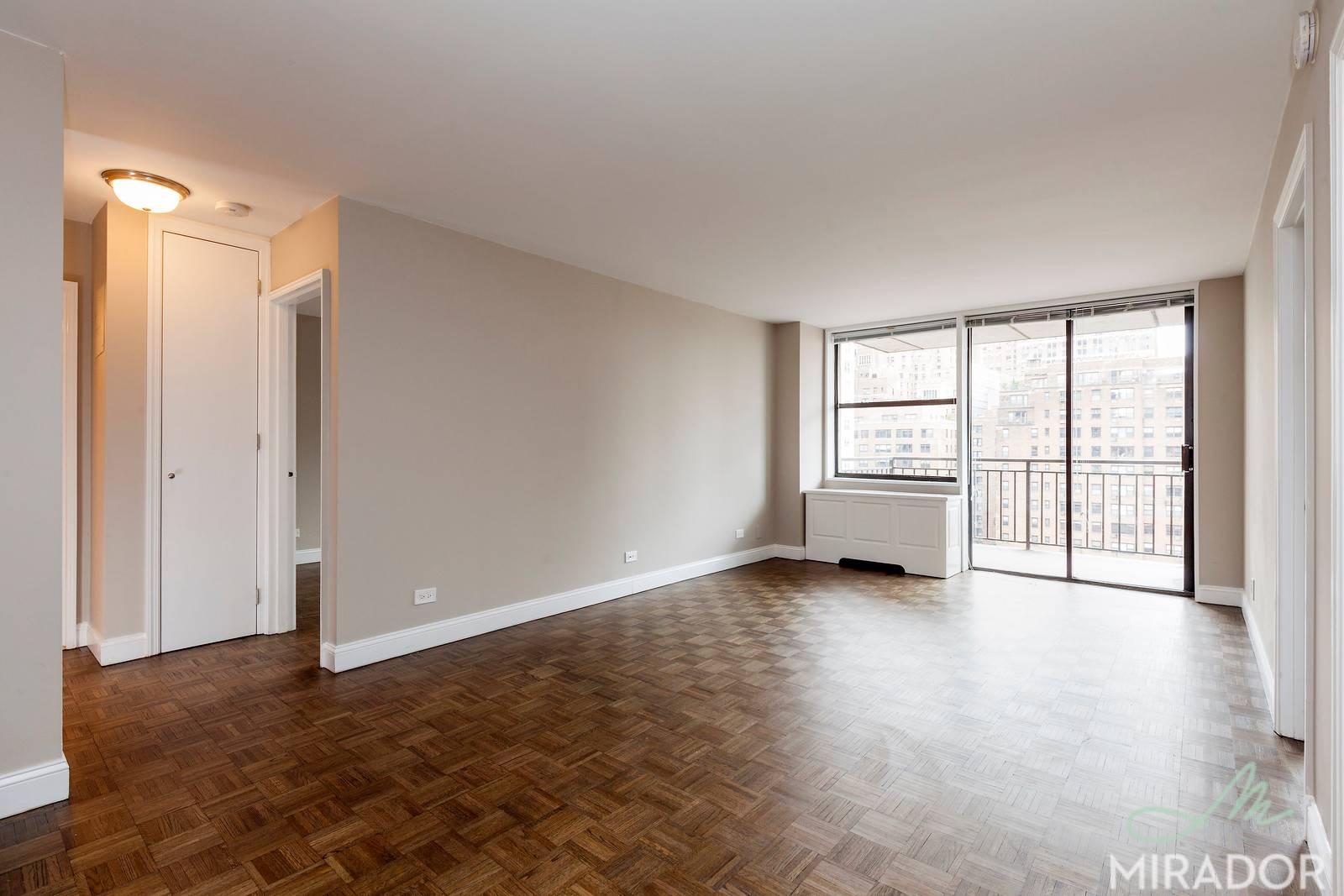 Beautifully renovated north facing 2 bedroom with 2 bathrooms and a private balcony at New York Tower.