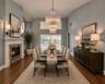 Virtually staged- dining room