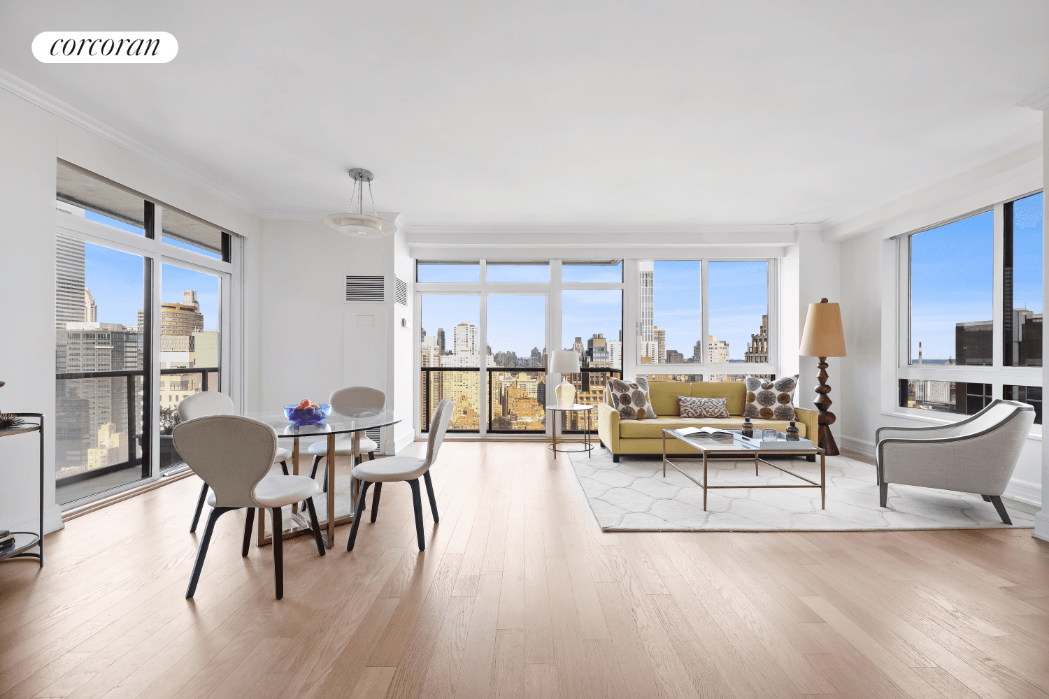 Sitting high on the 35th floor boasting spectacular open city views is this oversized 1 bedroom, 1.