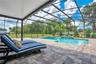Paver Deck, Screened, Salt Water Pool and Spa, Both Gas Heated, Water and Fire Feature
