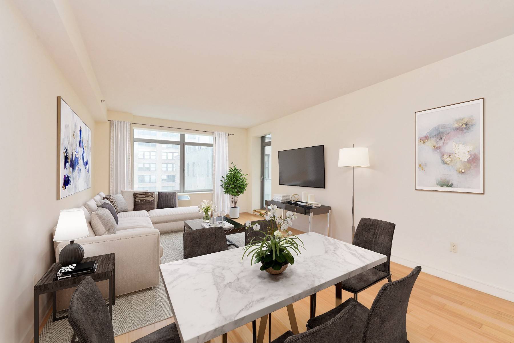 Pristine, sun filled convertible 2 bedroom unit conveniently located in an upscale, newly developed condo building in the heart of Kips Bay in Manhattan within close proximity to major transportation, ...