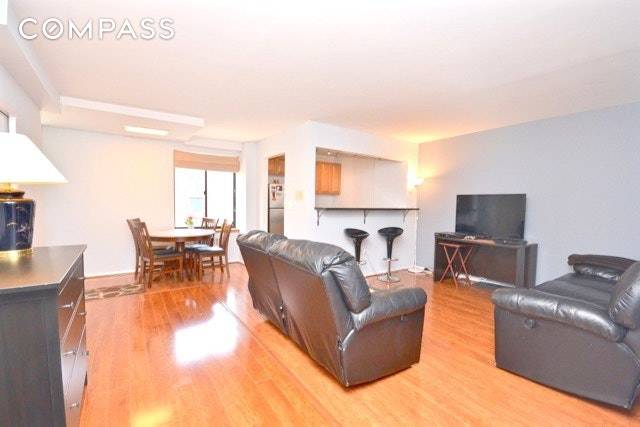 Rarely available Beautiful unfurnished 2 Bedroom WITH 2 CALIFORNIA STYLE CLOSETS IN BEDROOMS AND ONE EXTRA LARGE STORAGE CLOSET OFF LIVING ROOM in Battery Park's The Soundings Condominium.