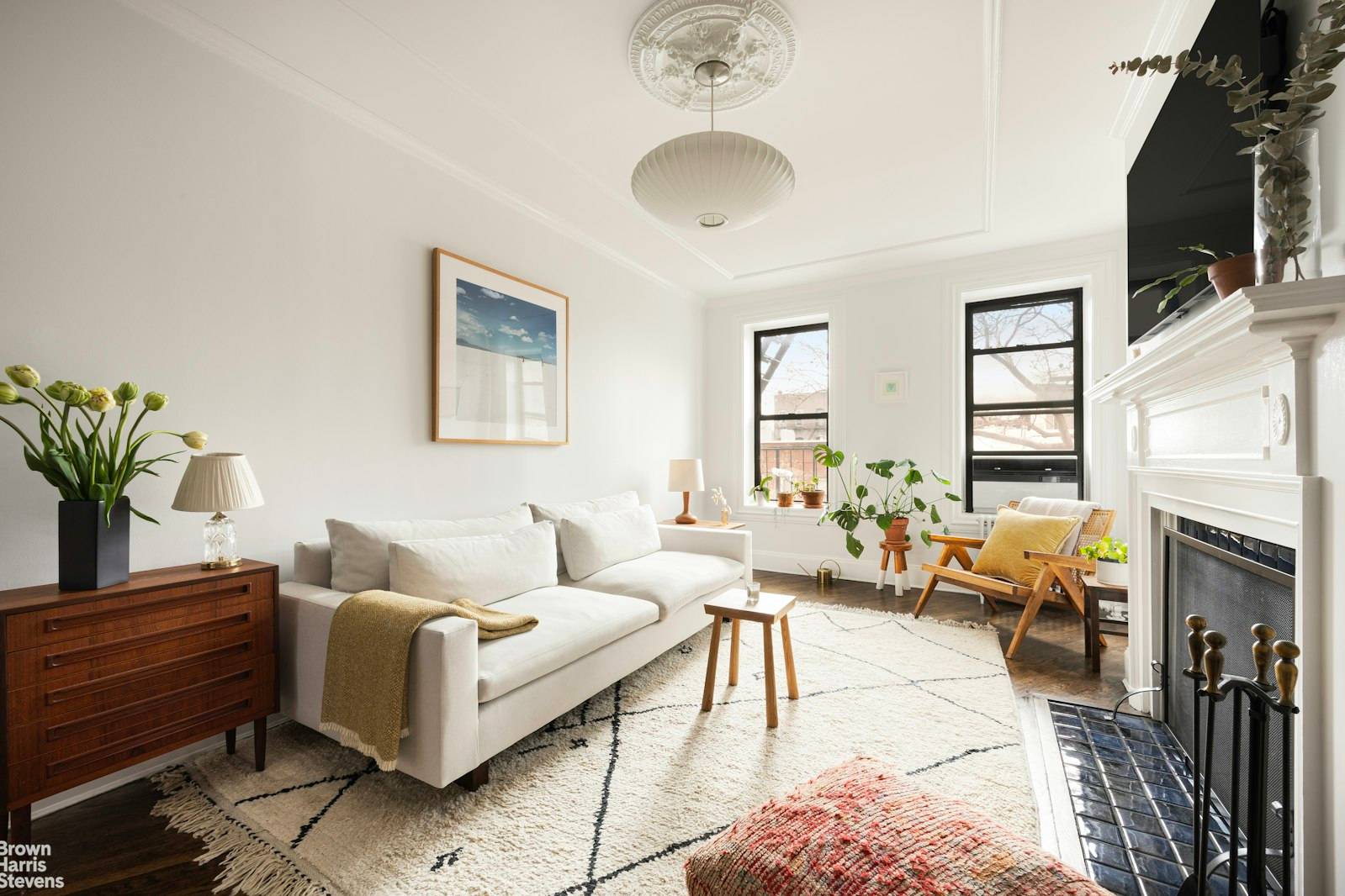 This beautiful architect renovated apartment will steal your heart the moment you enter its generous light filled living quarters marked by soaring ceilings, rich wood floors, tasteful built ins, and ...