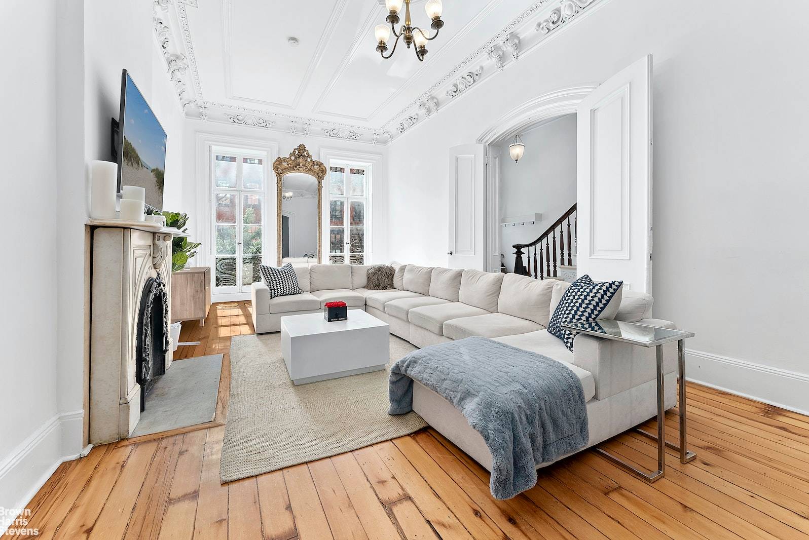 Sprawling Quadruplex Townhouse Home on Prime West Village BlockAvailable June 1 Pets allowedRarely does a home of this magnitude and significance become available for rent on historic Bank Street.