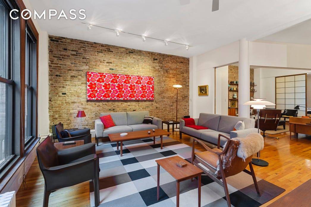 Currently configured as a 1 BR and easily converted to a 2BR with board approval, this authentic, approx 1, 984 sq ft pre war co op loft offers many unique ...