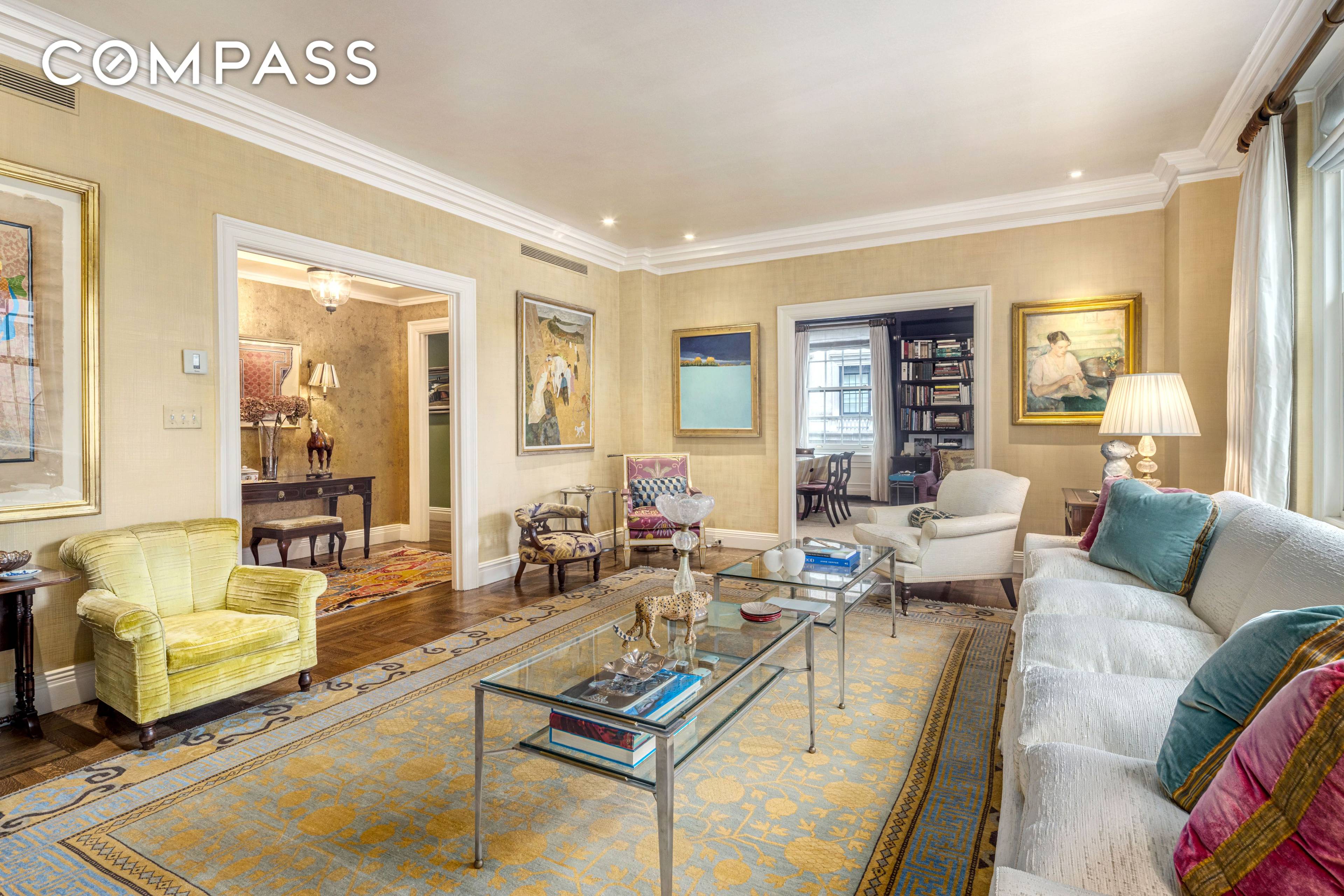 Introducing residence 4A at 570 Park Avenue, a distinguished pre war cooperative designed by renowned architect Emery Roth.