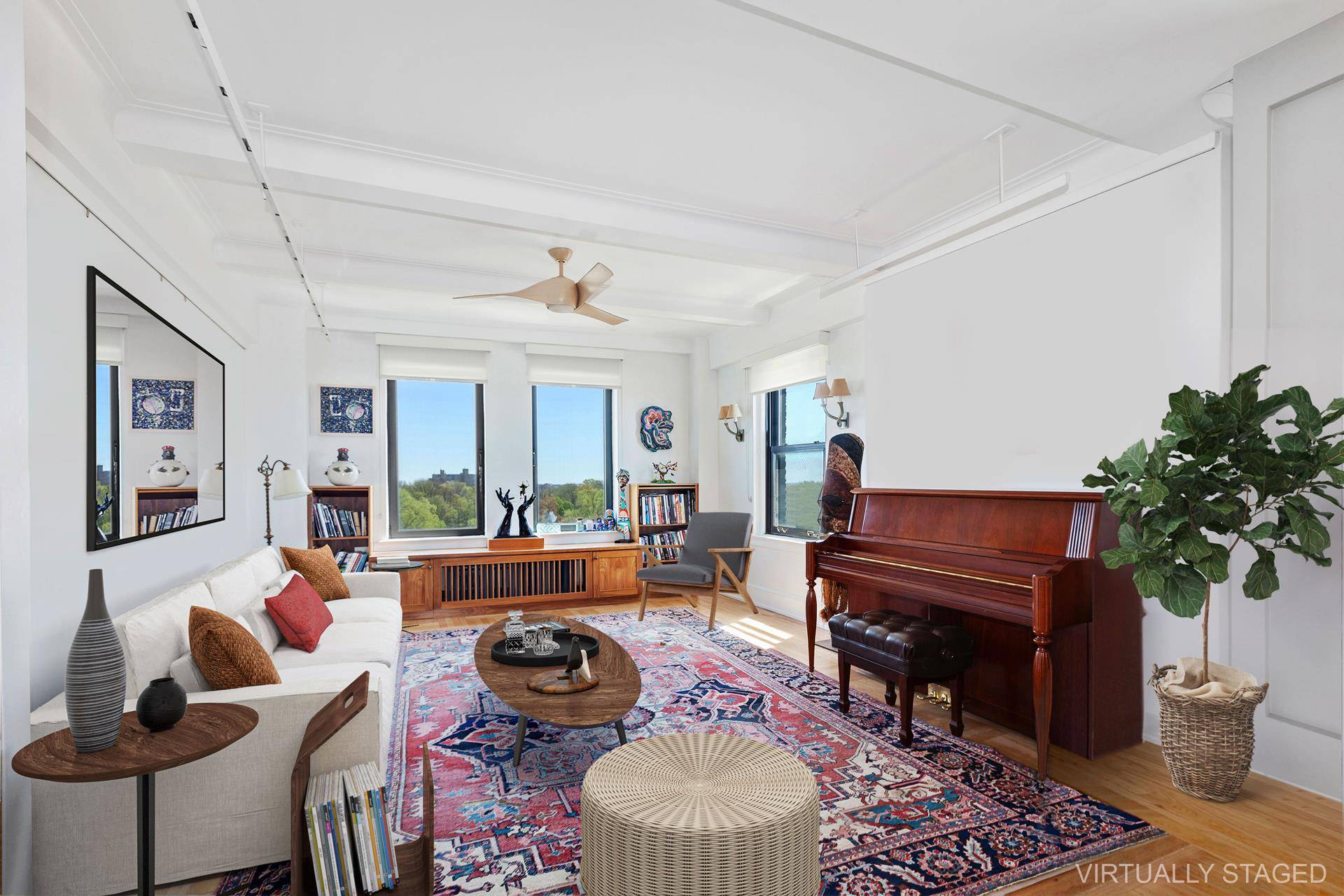 Expansive four bedroom, three bathroom corner apartment awaits you at 9 Prospect Park West located in North Park Slope.