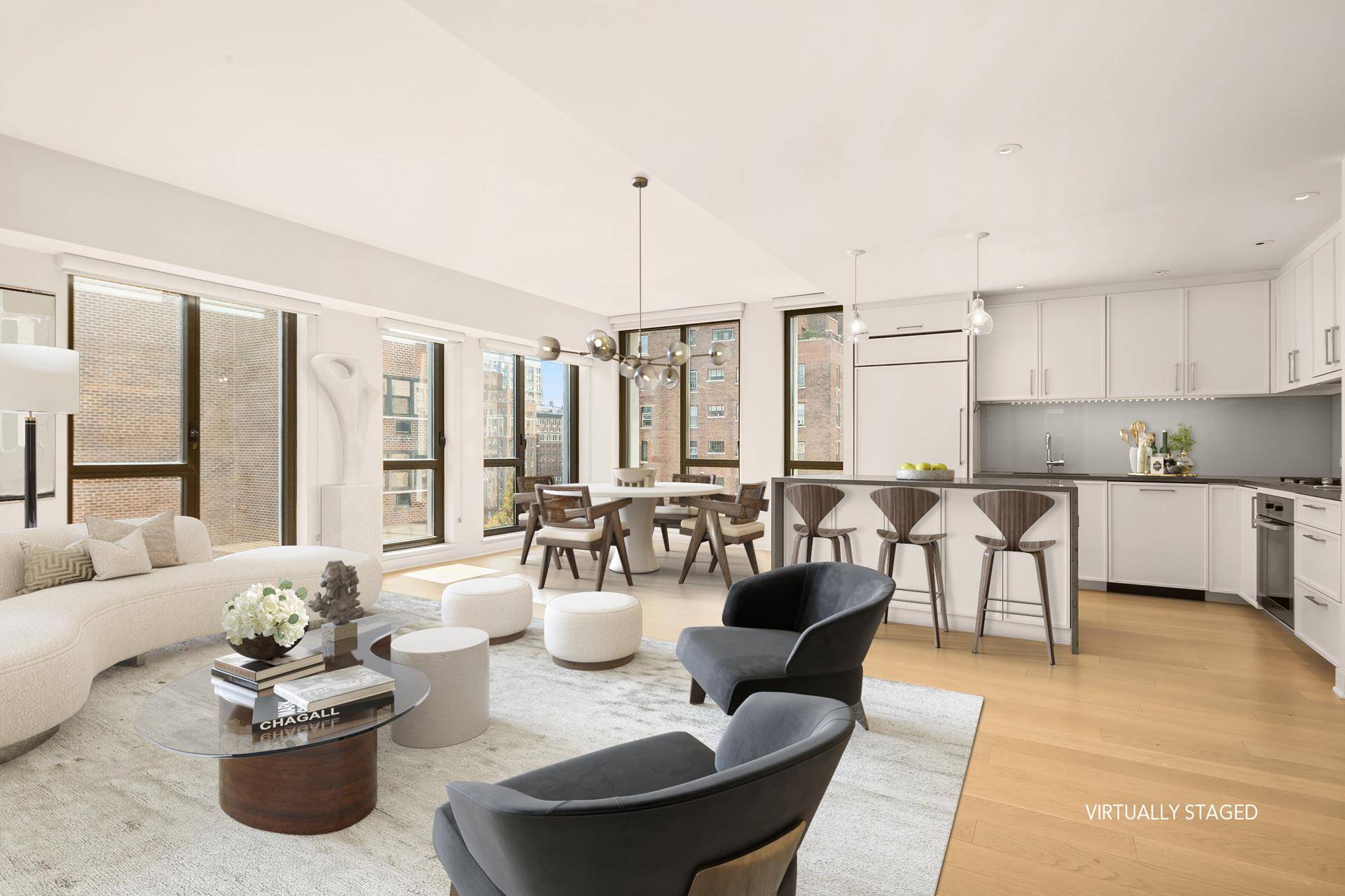 An abundance of light and a well proportioned layout combine to make this exquisite 3 bedroom home in Gramercy Park.