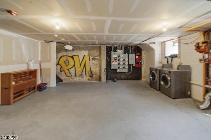 washer dryer basement