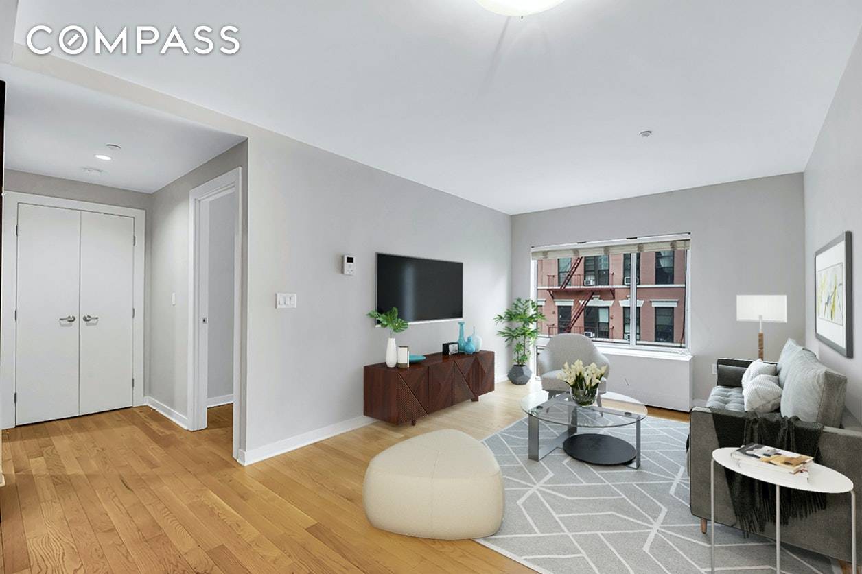 Spacious one bedroom with floor to ceiling windows located in Embelesar 118 one East Harlem's sought after living destination.
