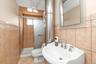 Full bath upstairs with shower stall