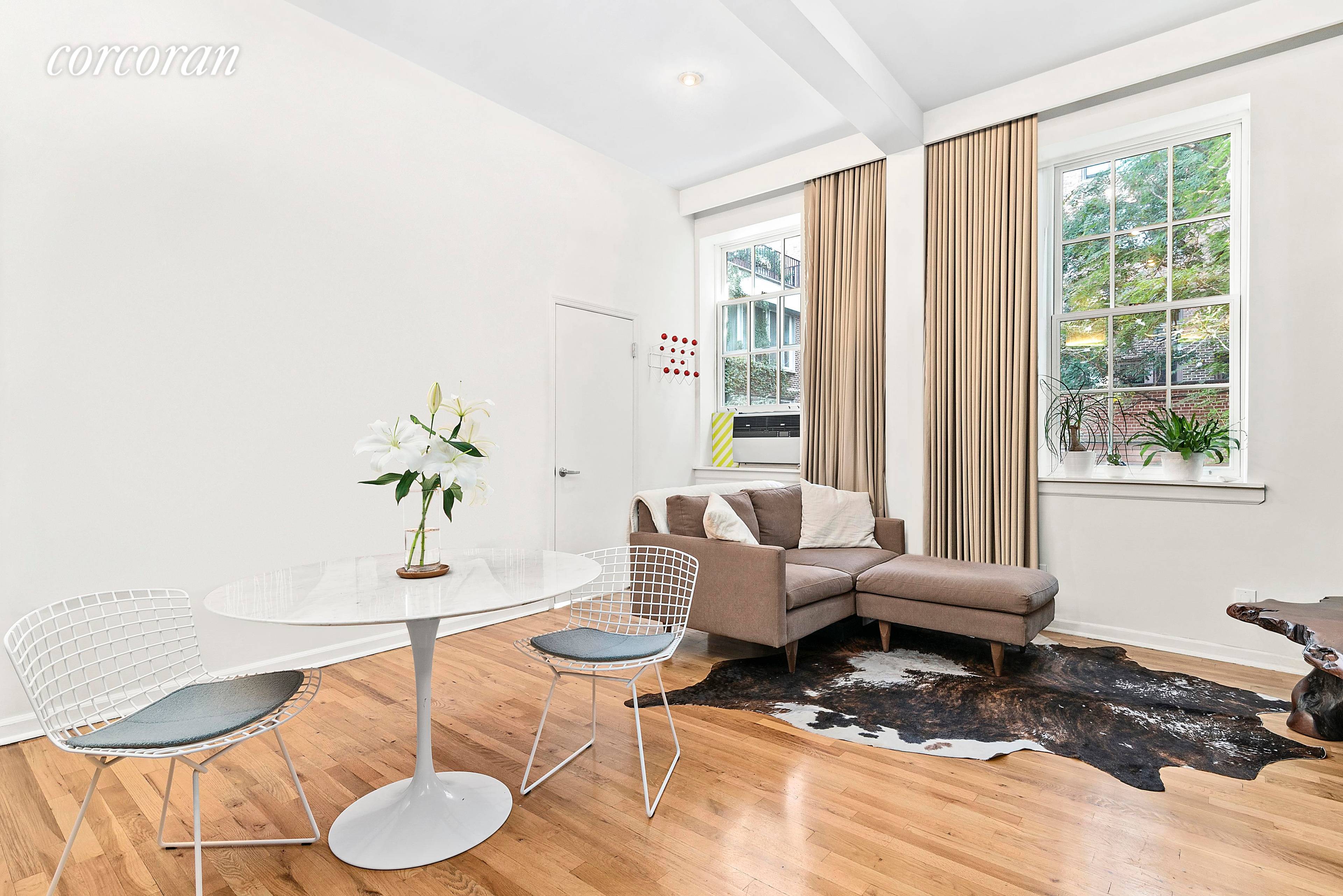 Pin drop quiet and super cute this one bedroom West Village co op apartment really packs a punch.