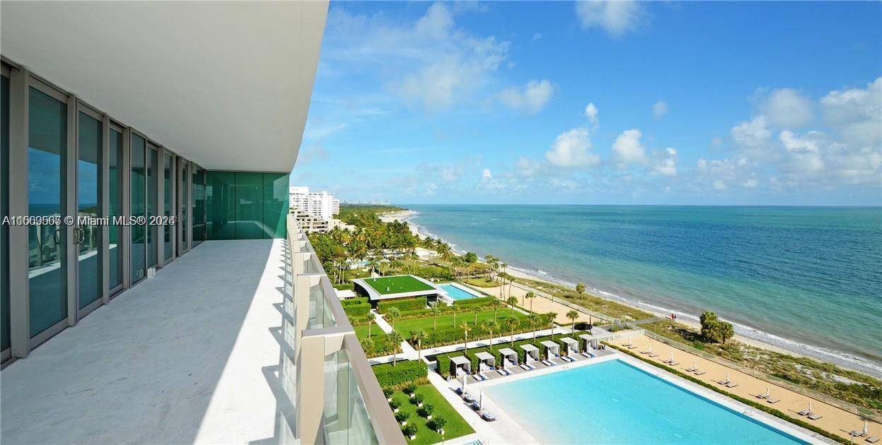 Corner modern, high end flow through unit at the exclusive Oceana in Key Biscayne !