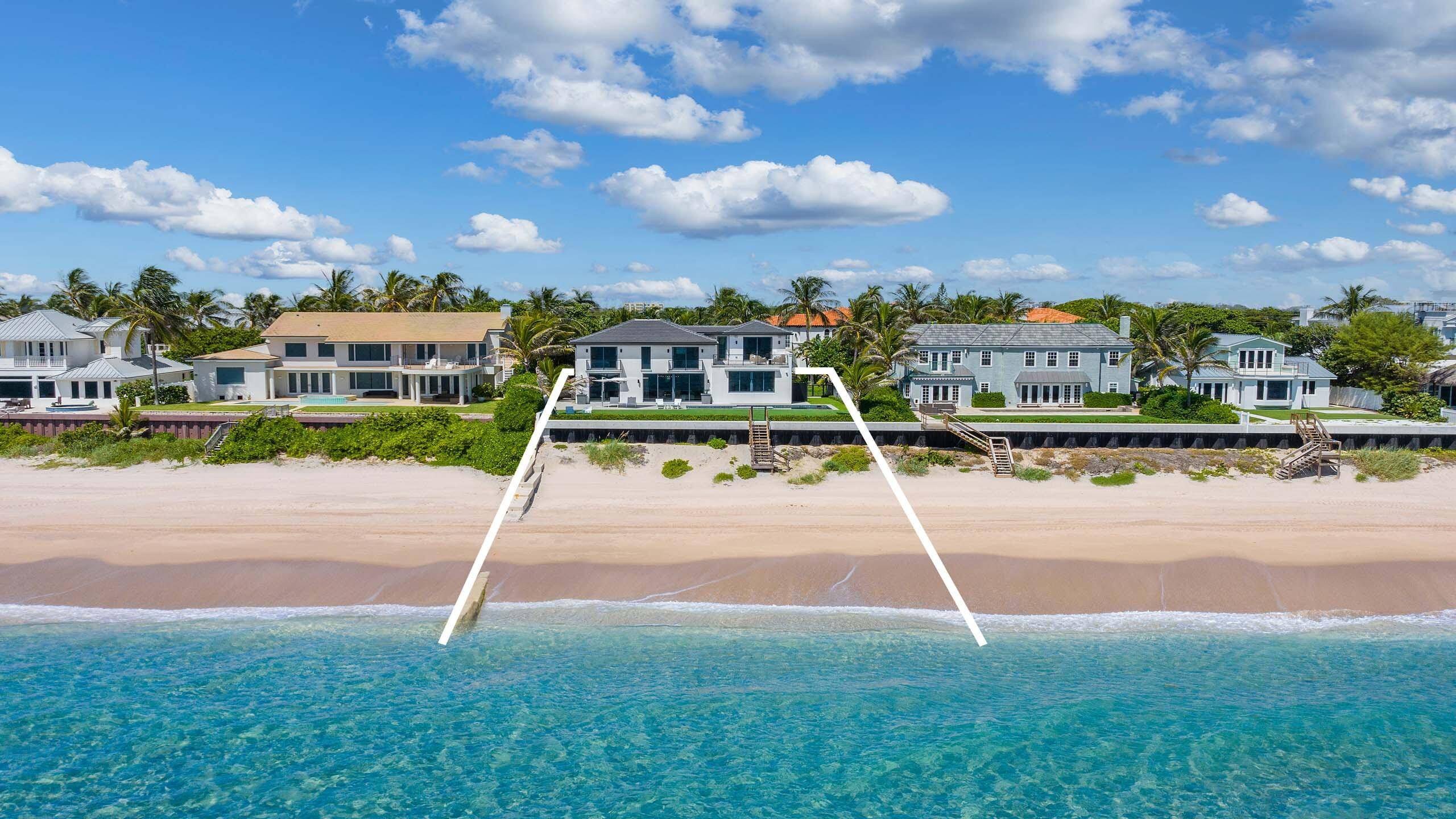 Offered furnished, this direct Oceanfront estate was completely rebuilt in 2019.