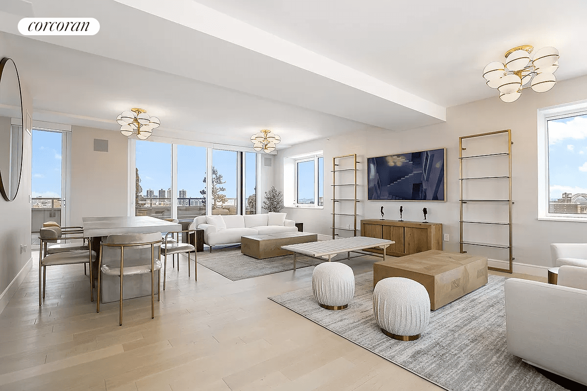Residence 21B is an incredible furnished duplex with three bedrooms, two and a half bathrooms and a 583 sqft private terrace with incredible views of the city and park.