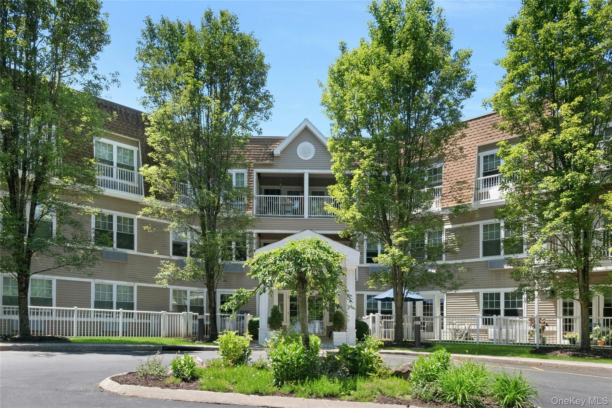 Front of garden style apartments in a courtyard setting