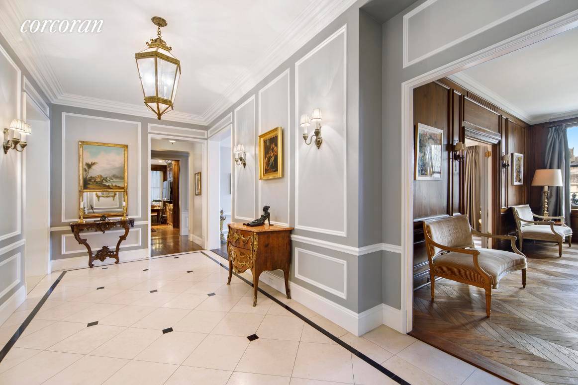 Enjoy incredible city and sky views in this exceptional home on Park Avenue.