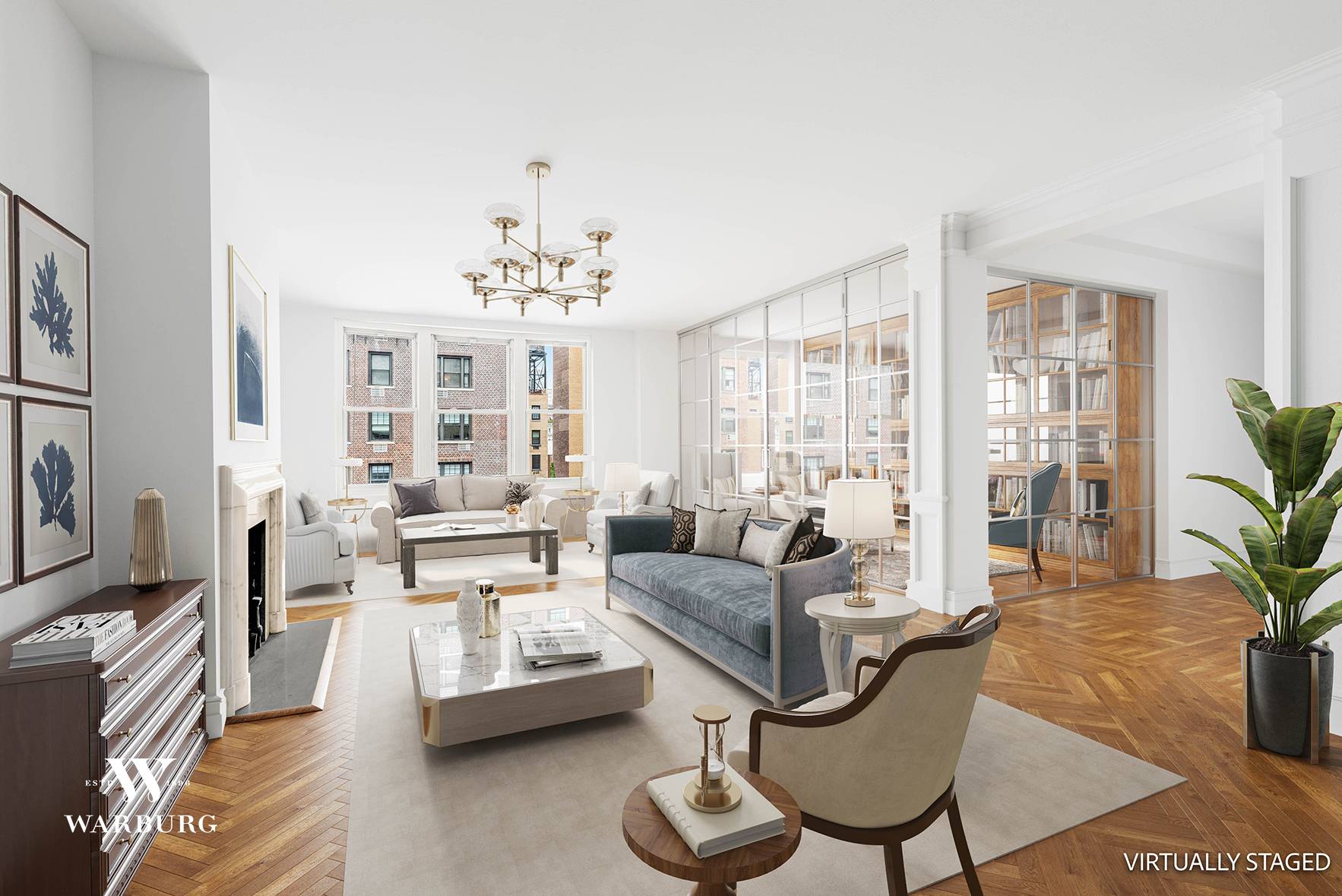 Infinite Possibilities. This grand classic eight into seven apartment defines good bones with soaring 10 feet ceilings, a woodburning fireplace, beautiful hardwood floors, a gracious entry foyer and grand room ...