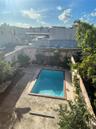 View of the pool from second floor