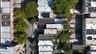 Aerial perspective of suburban area