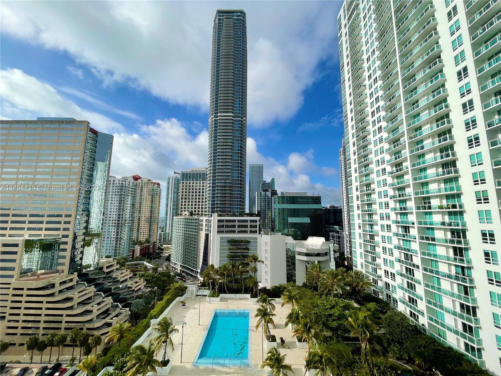 Rarely available Line 07 2 Bedroom, 2 Bathroom with split floor plan, spacious living room and expanded balcony at the Plaza in the heart of Brickell.