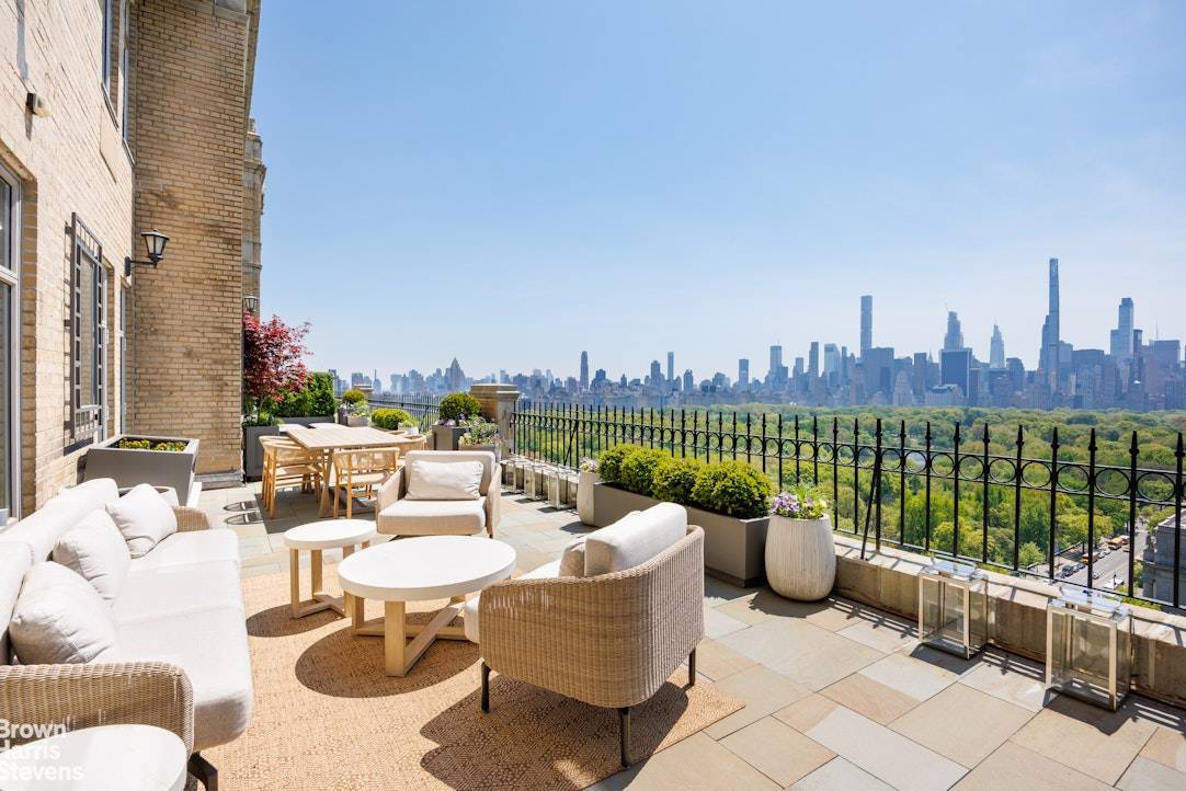 Perched perfectly on the 19th floor, this stunning 4 bedroom, 4 bathroom residence boasts sweeping views of Central Park and the iconic New York City skyline PLUS an enormous terrace ...
